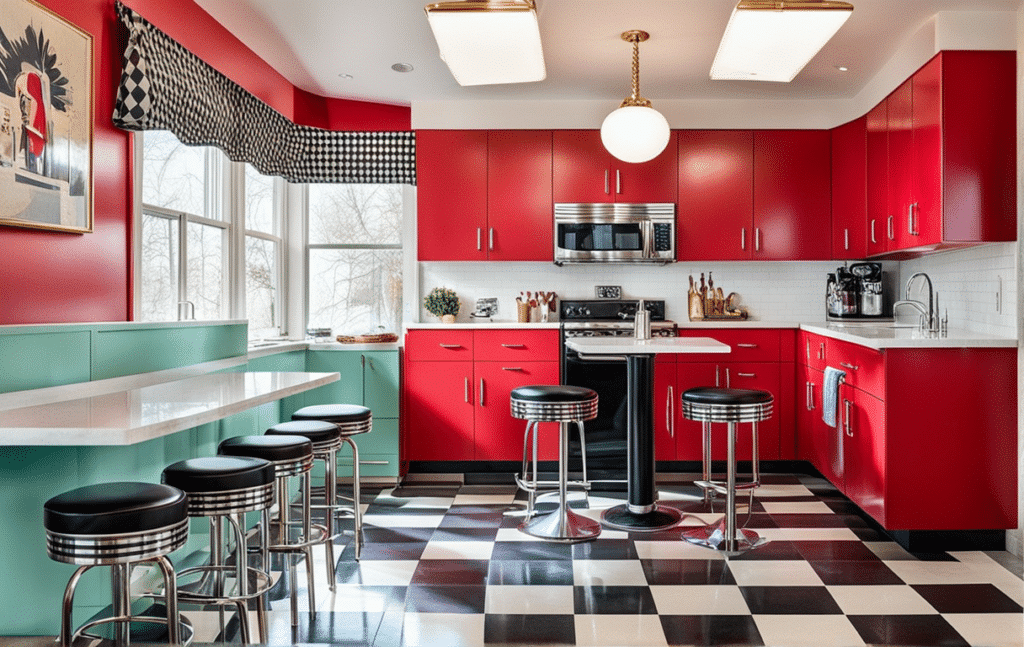 modern kitschy kitchen decor ideas