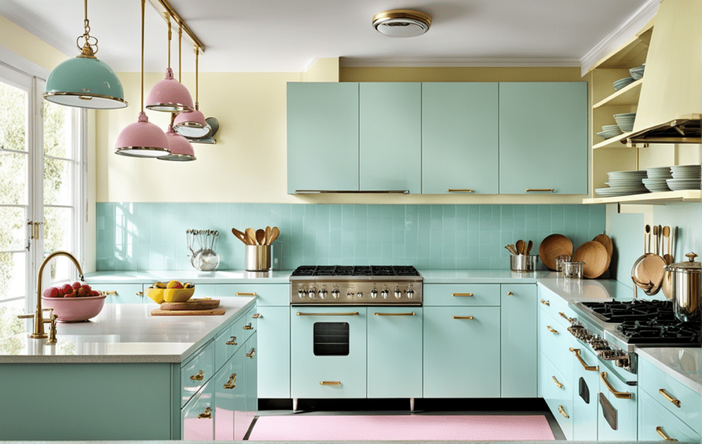 vintage kitschy kitchen decor ideas