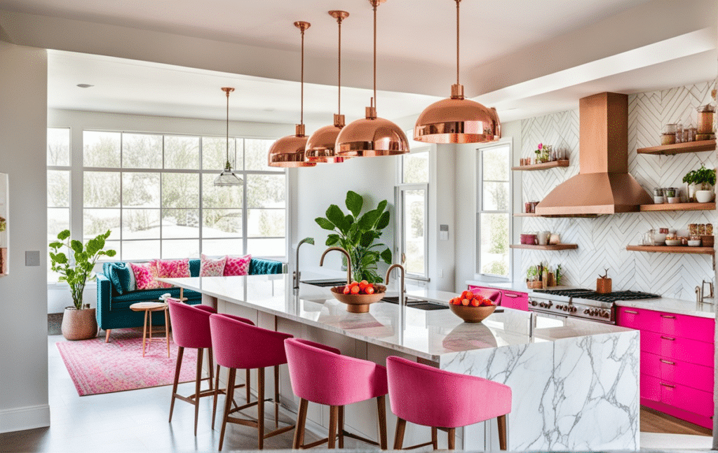 modern kitschy kitchen decor ideas