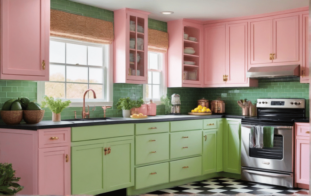 vintage kitschy kitchen decor ideas