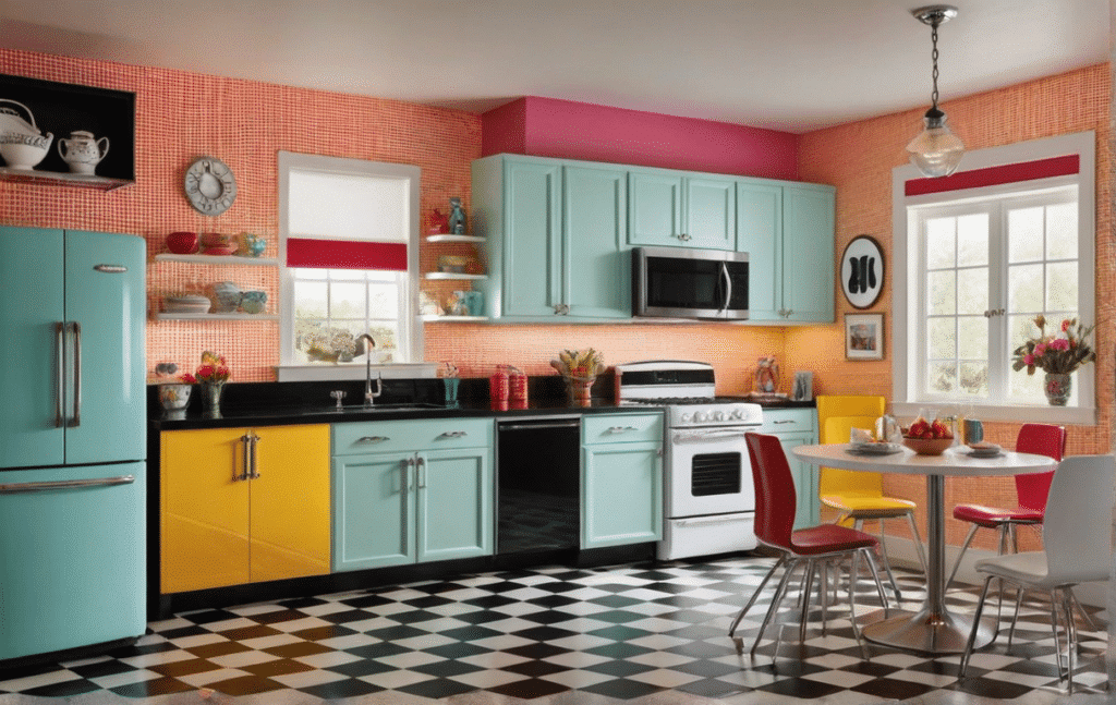 vintage kitschy kitchen decor ideas