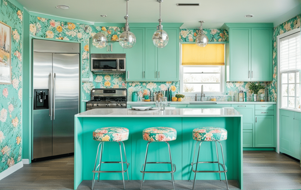 retro kitschy kitchen decor ideas