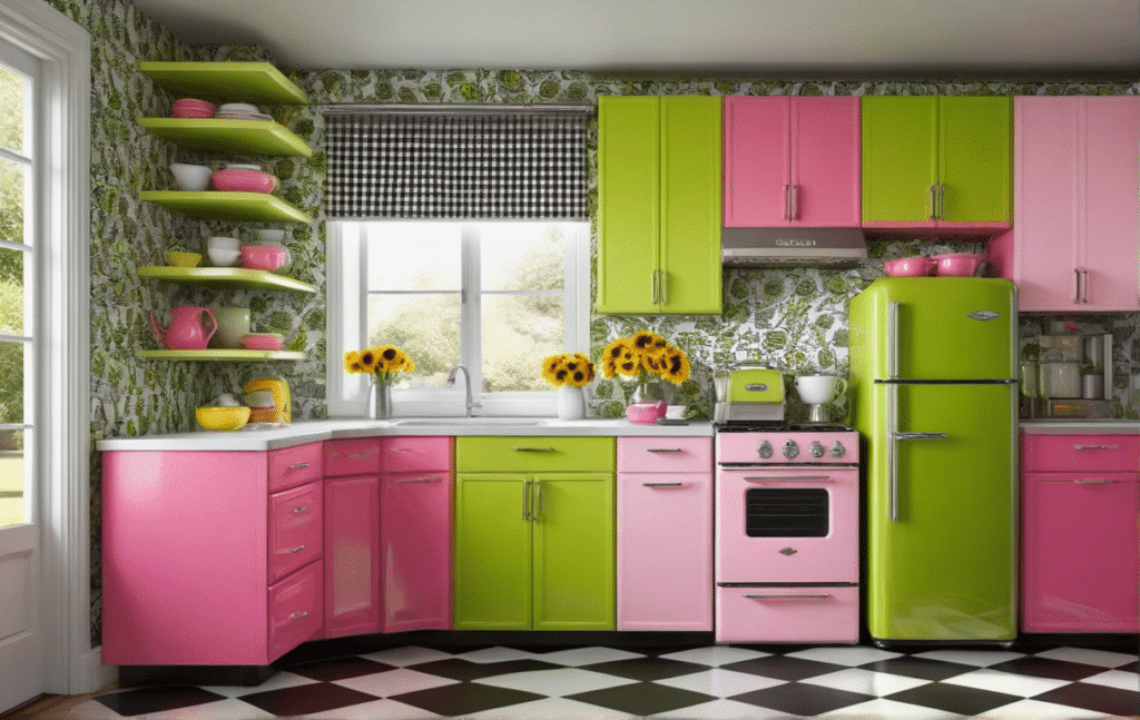 retro kitschy kitchen decor ideas