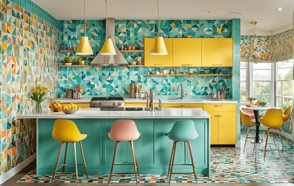 retro kitschy kitchen decor ideas