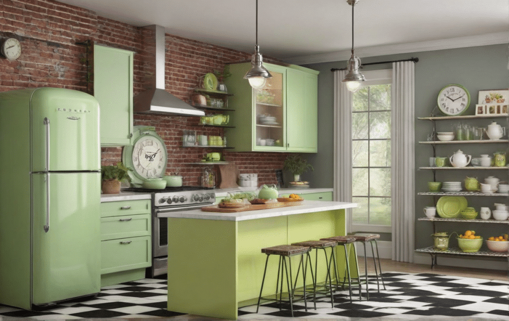 retro kitschy kitchen decor ideas