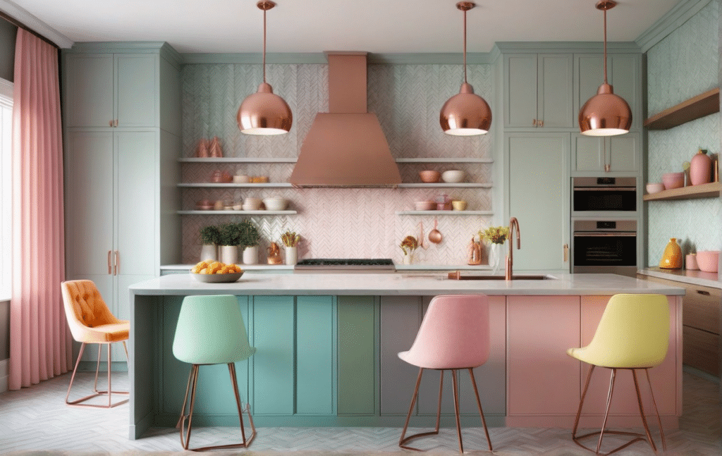 retro kitschy kitchen decor ideas