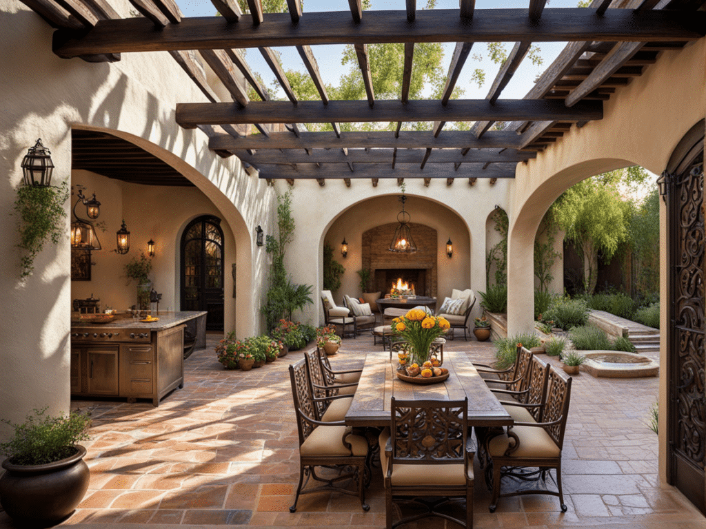 Spanish style house dining room