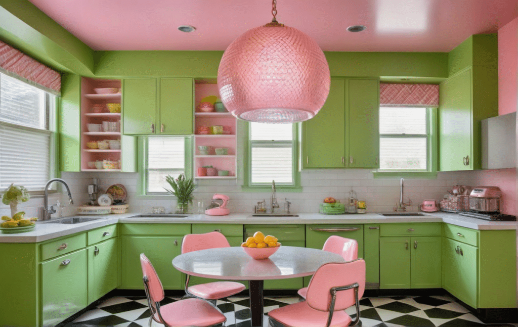 vintage kitschy kitchen decor ideas