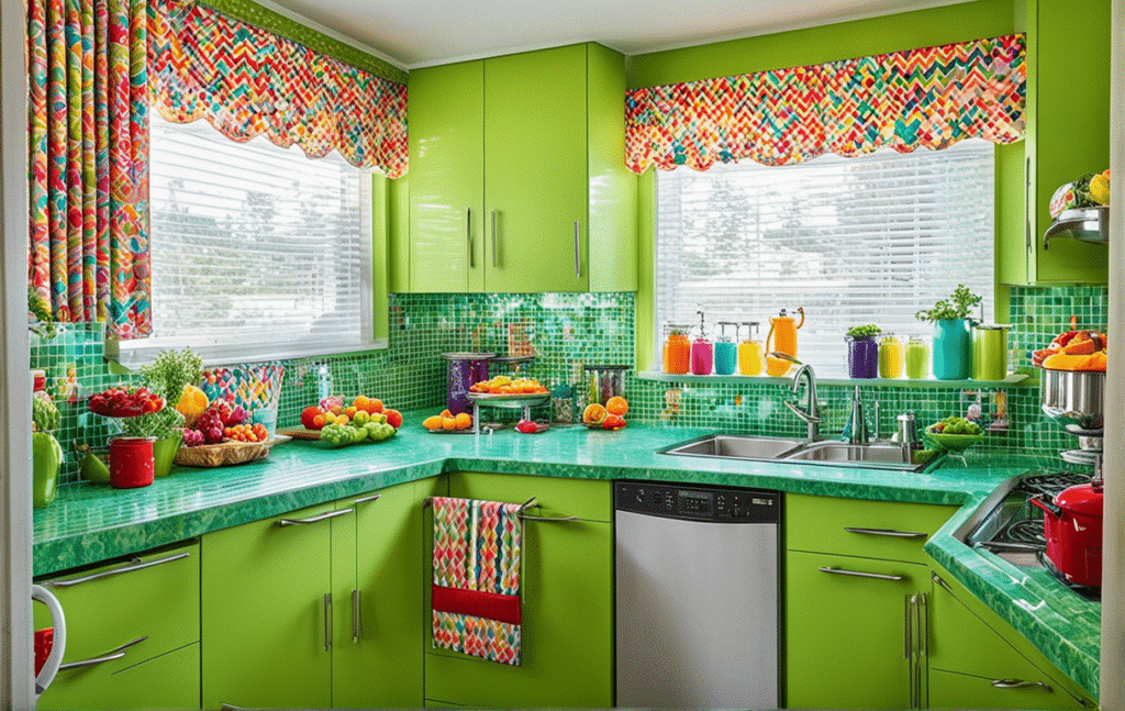 vintage kitschy kitchen decor ideas