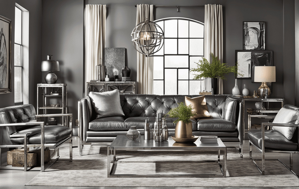 furniture trends 2024 mixed metallic finishes furniture