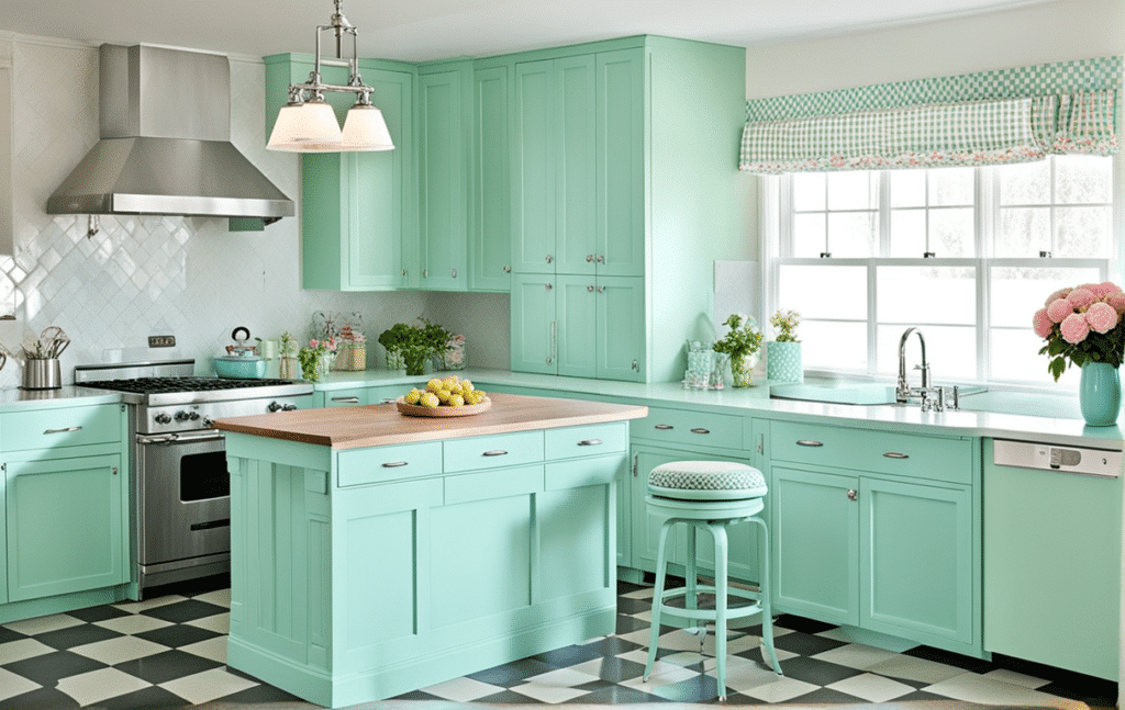 vintage kitschy kitchen decor ideas