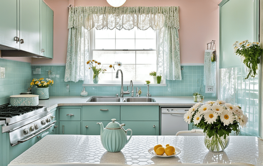 vintage kitschy kitchen decor ideas