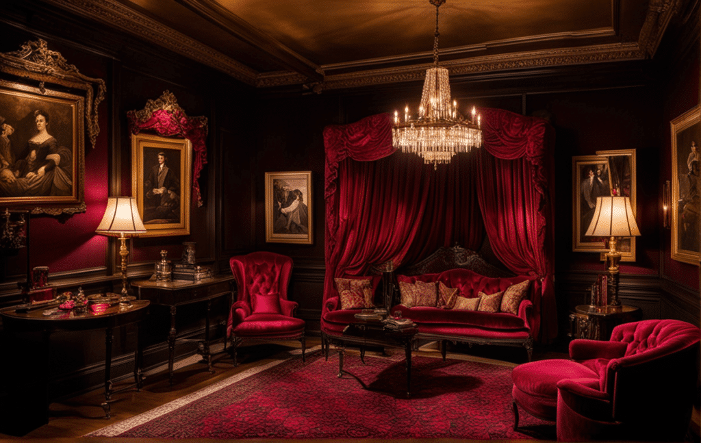 Victorian parlor secret hidden room