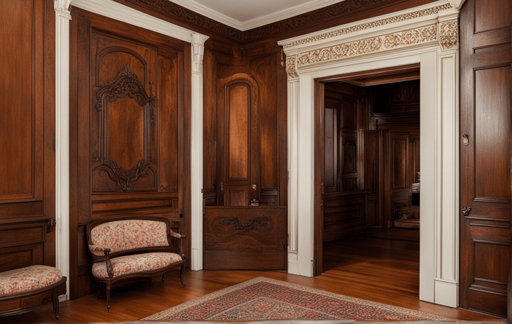 Victorian parlor secret hidden staircase - hidden rooms