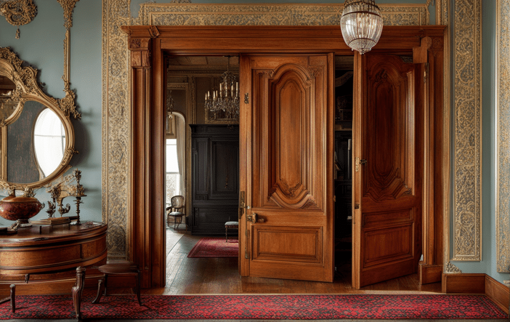 Victorian parlor secret hidden staircase