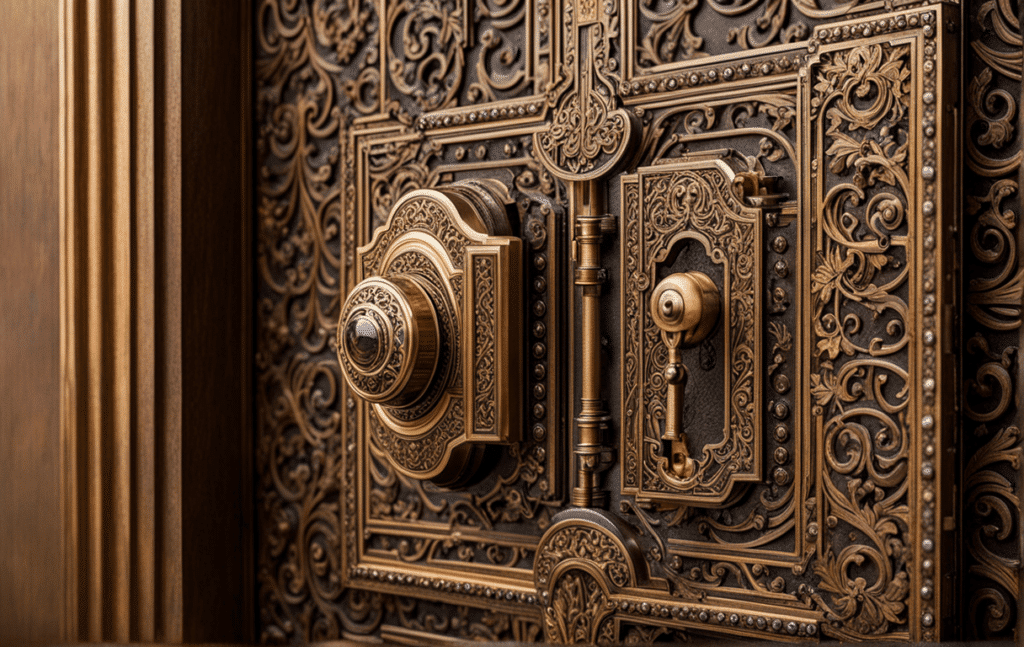 Victorian secret room lock