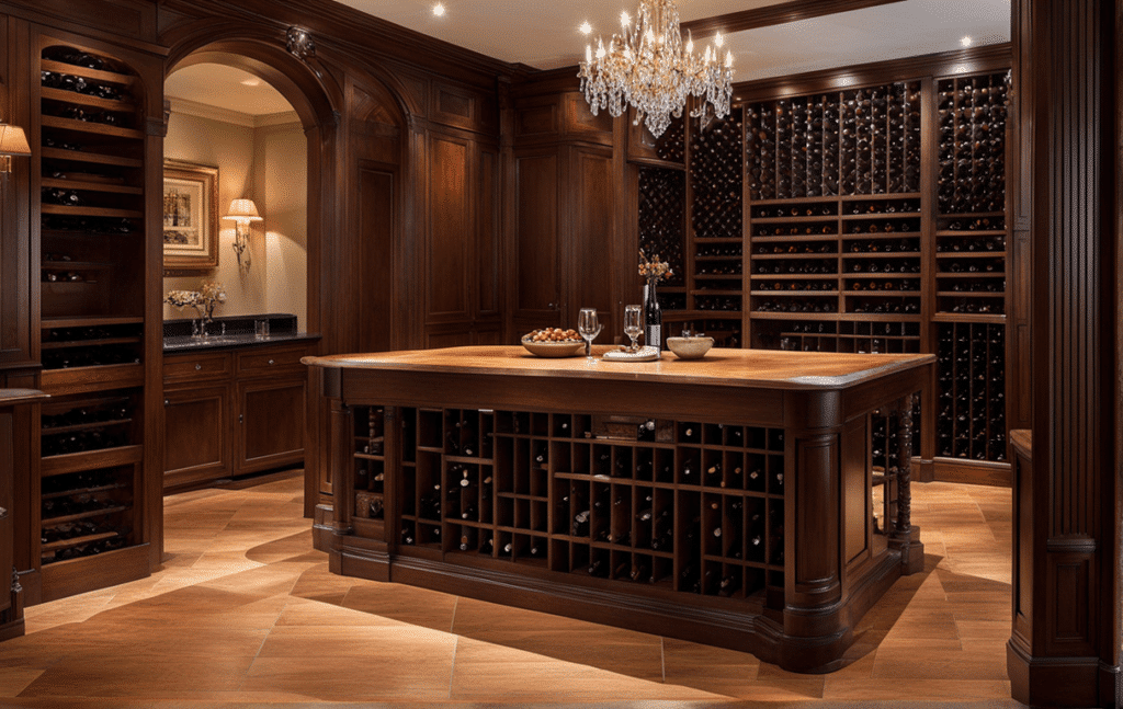 Victorian style hidden room wine cellar