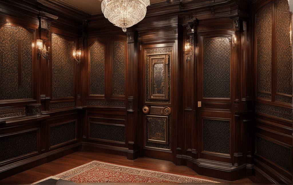 Victorian style panic room with modern security features - hidden rooms