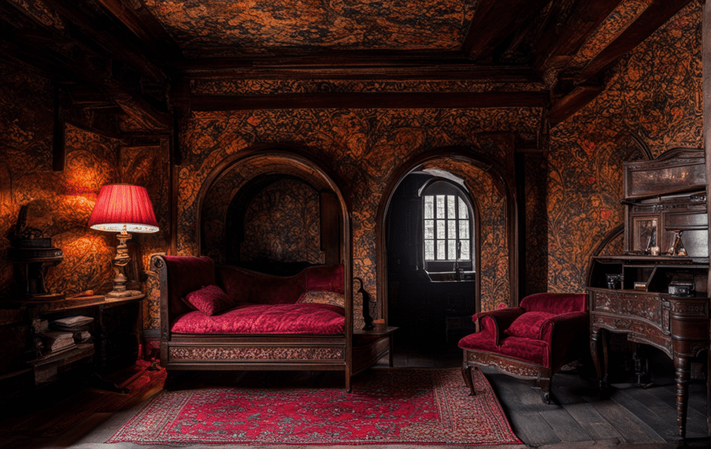 Victorian vintage secret opium den hidden room