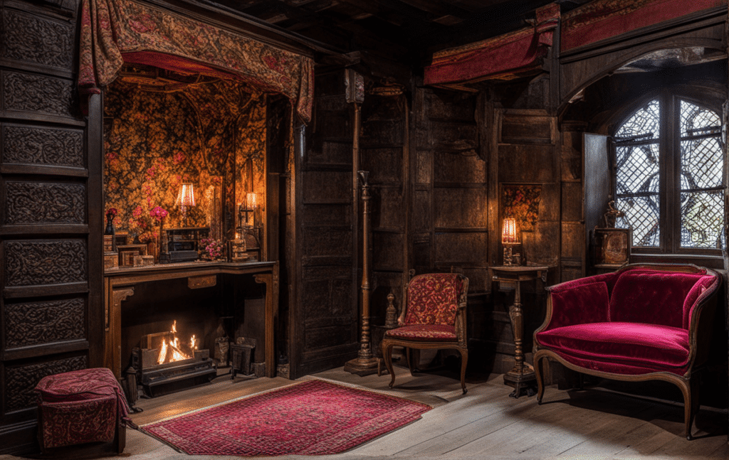 Victorian vintage opium den hidden room