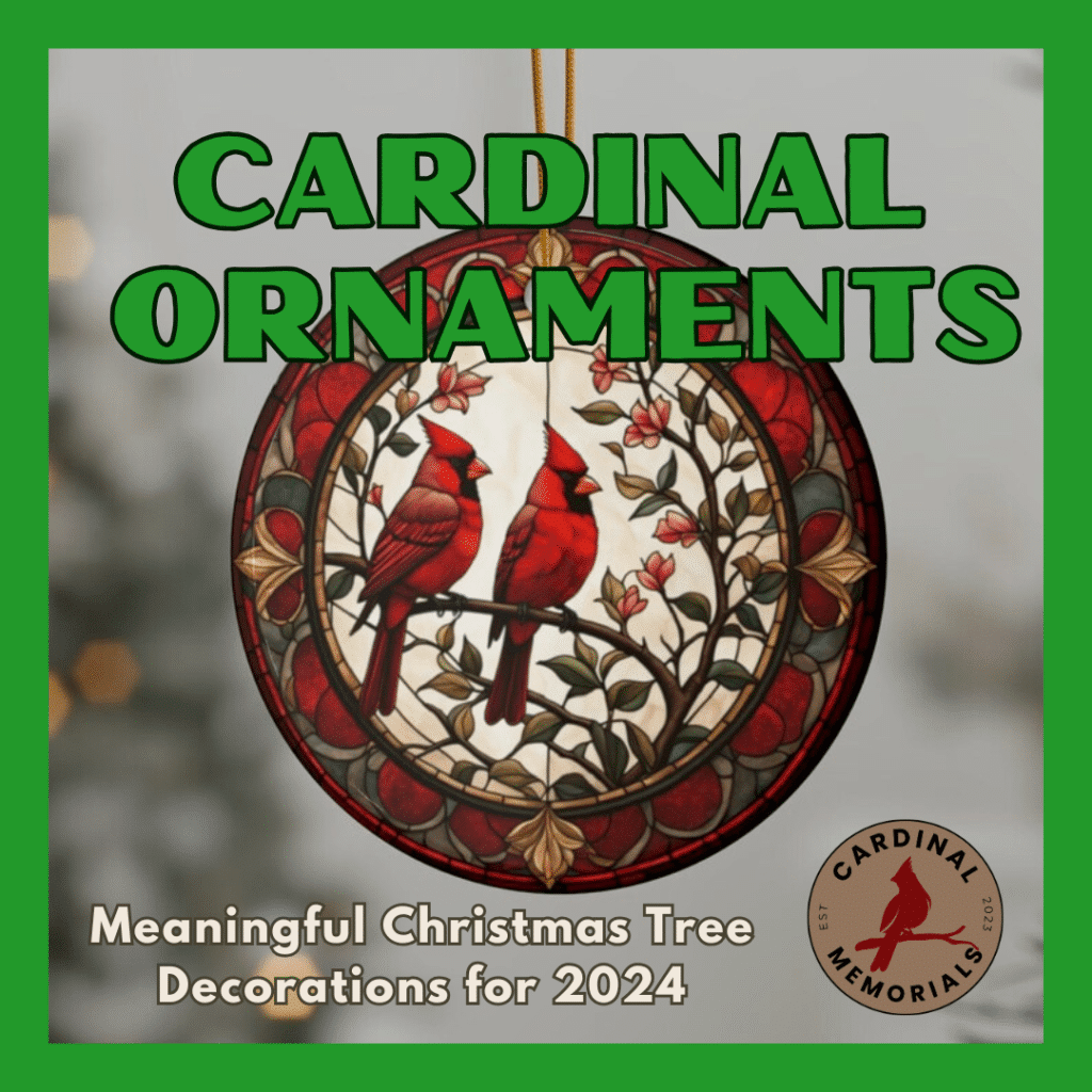 cardinal ornaments - christmas tree decorations ideas 2024