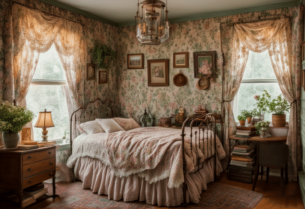 granny chic bedroom