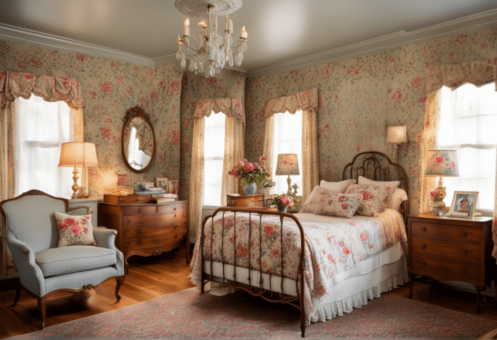 granny chic bedroom