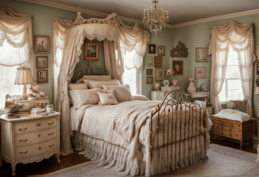 granny chic bedroom