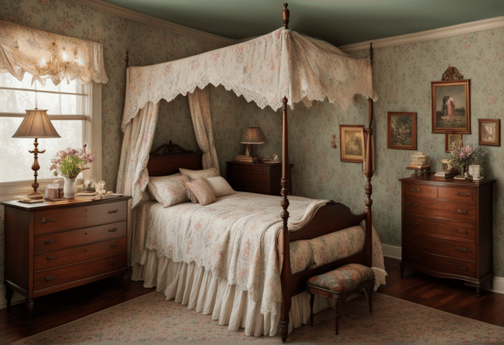 granny chic bedroom