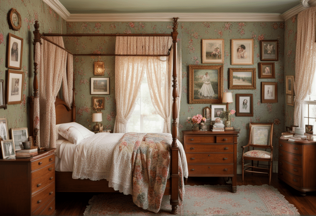 granny chic bedroom