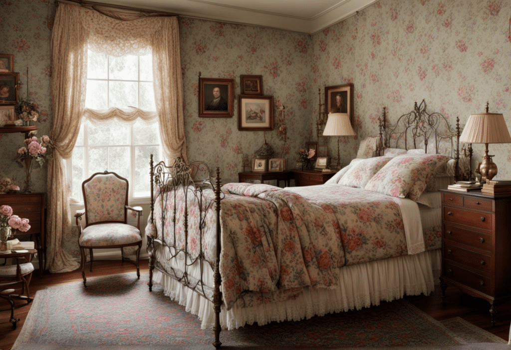 granny chic bedroom