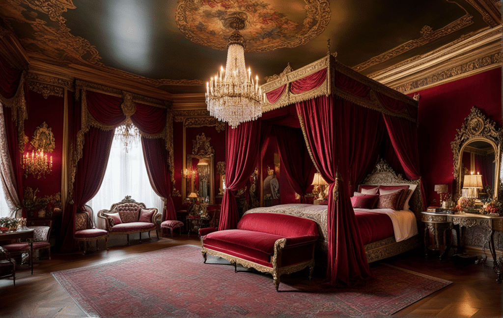 luxurious-victorian-bedroom-velvet-upholstered-bed-with-intricately-carved-wooden-frame