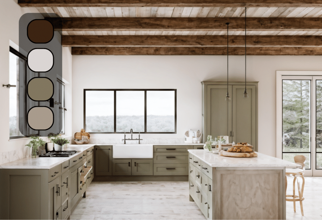 Modern Farmhouse Kitchen Paint Colors Palette