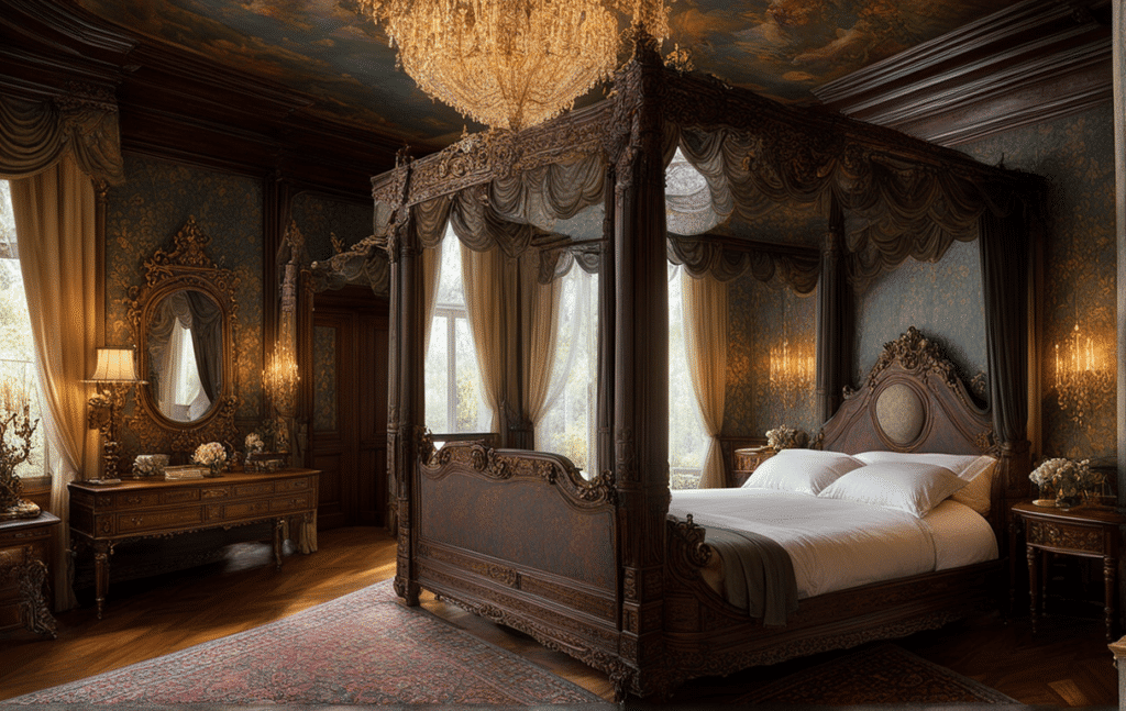 Victorian bedroom hidden secret room