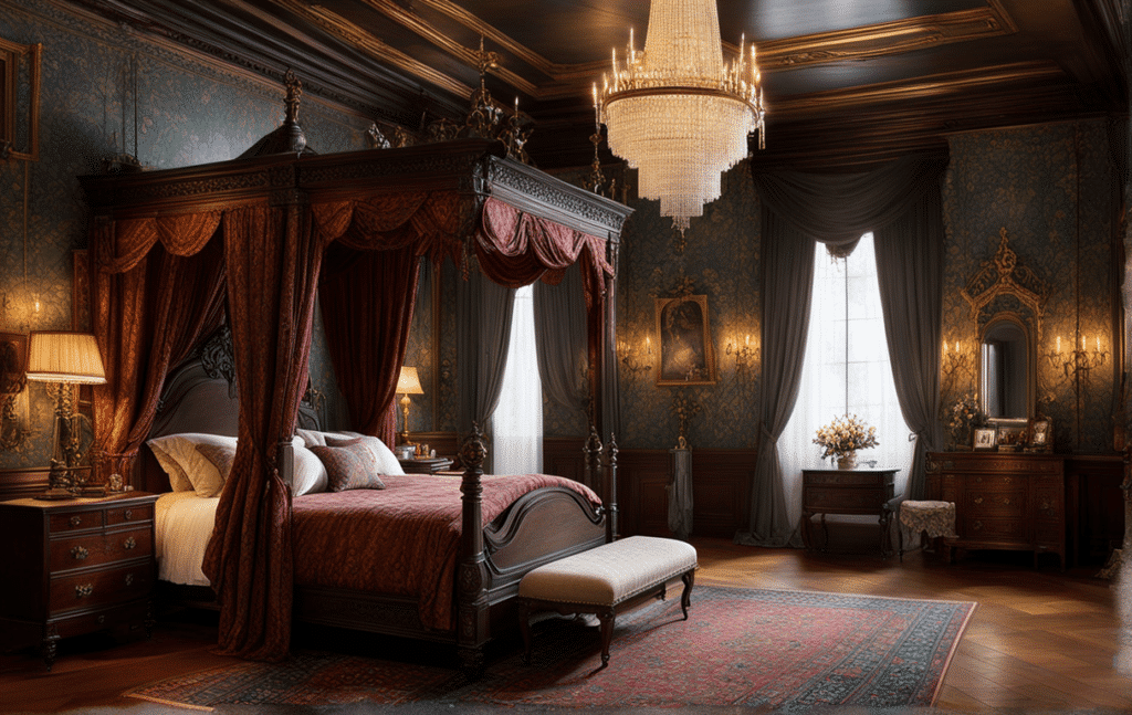 Victorian bedroom hidden secret room