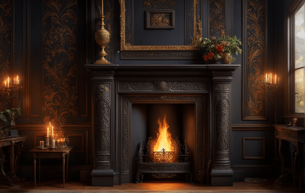 Victorian fireplace hidden secret room