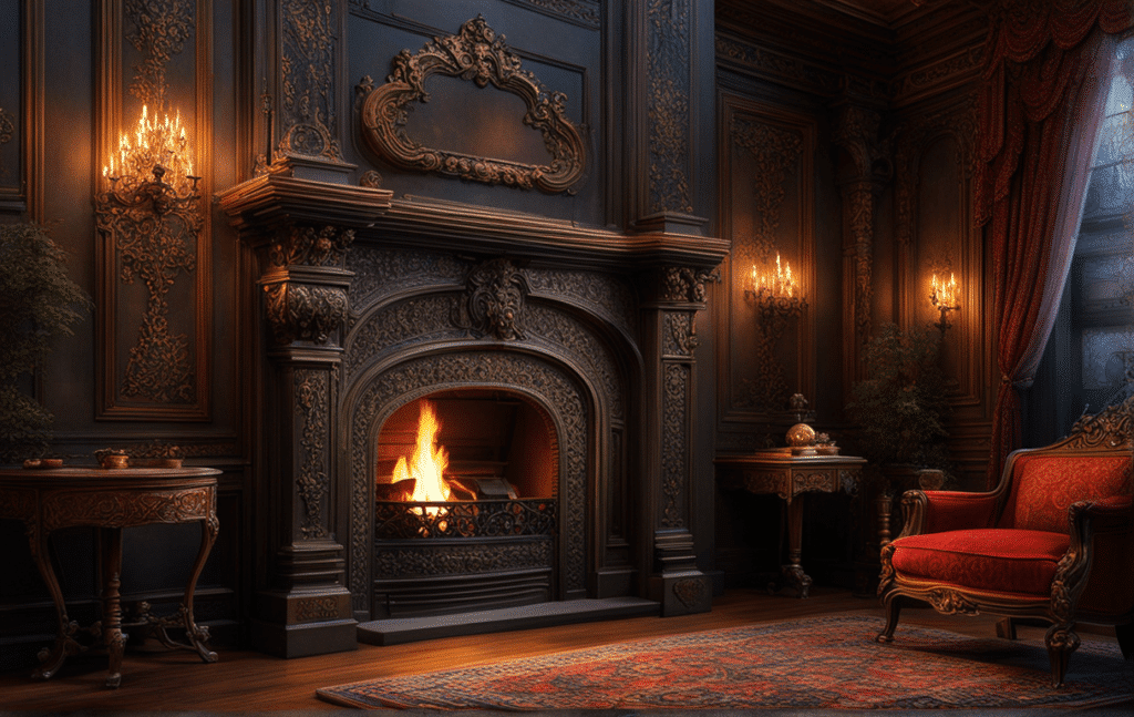 Victorian fireplace hidden secret room