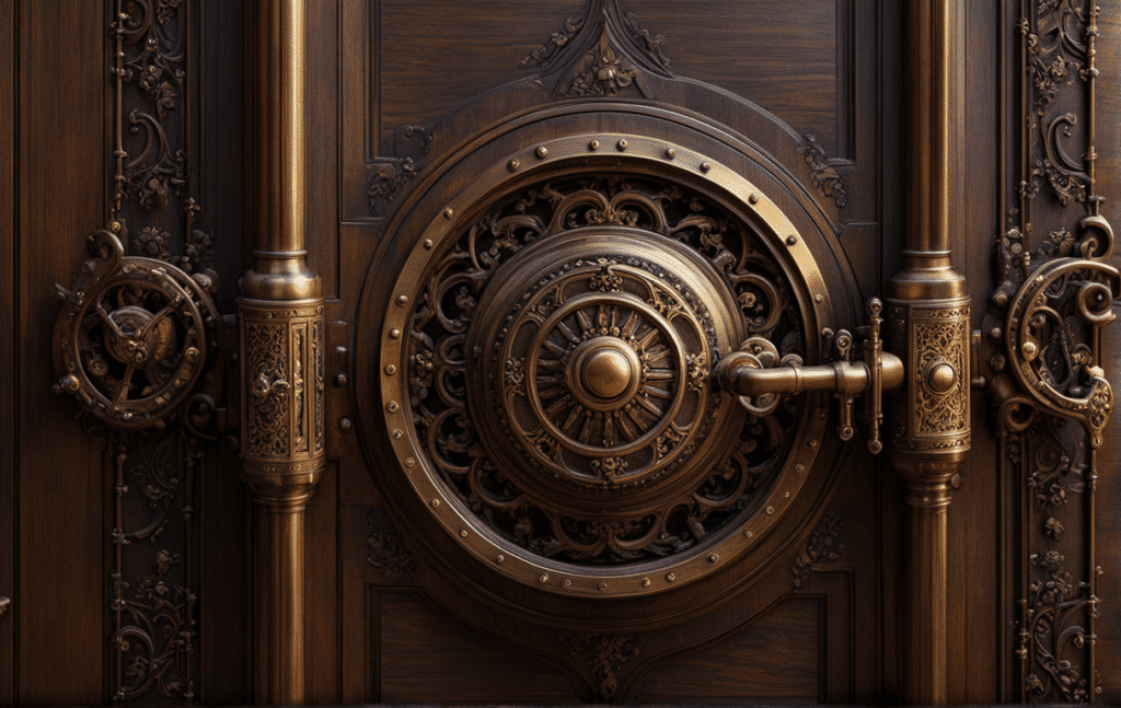 Victorian secret room lock