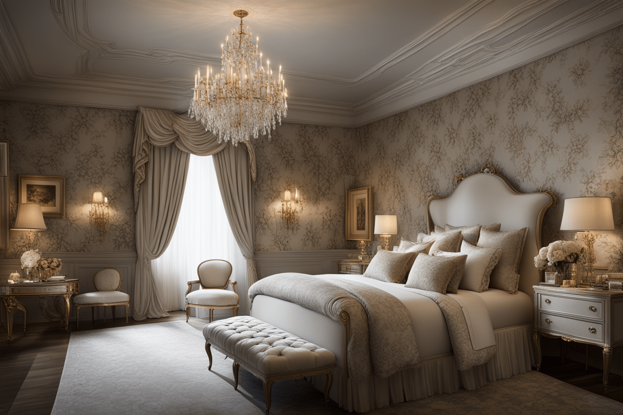 old money style bedroom