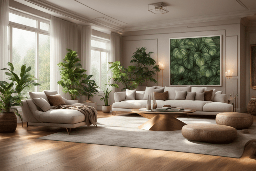 transitional style living room