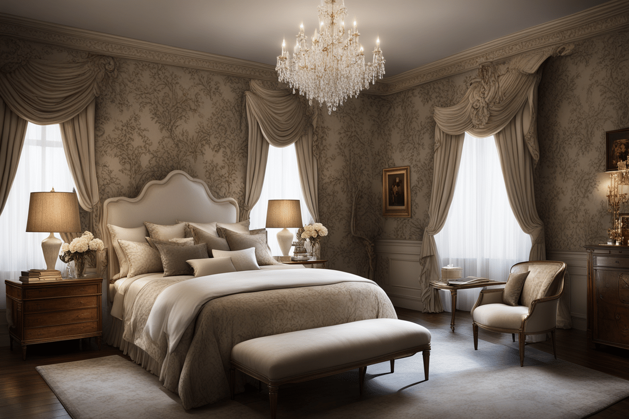 old money style bedroom