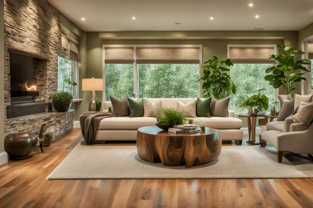 transitional style living room