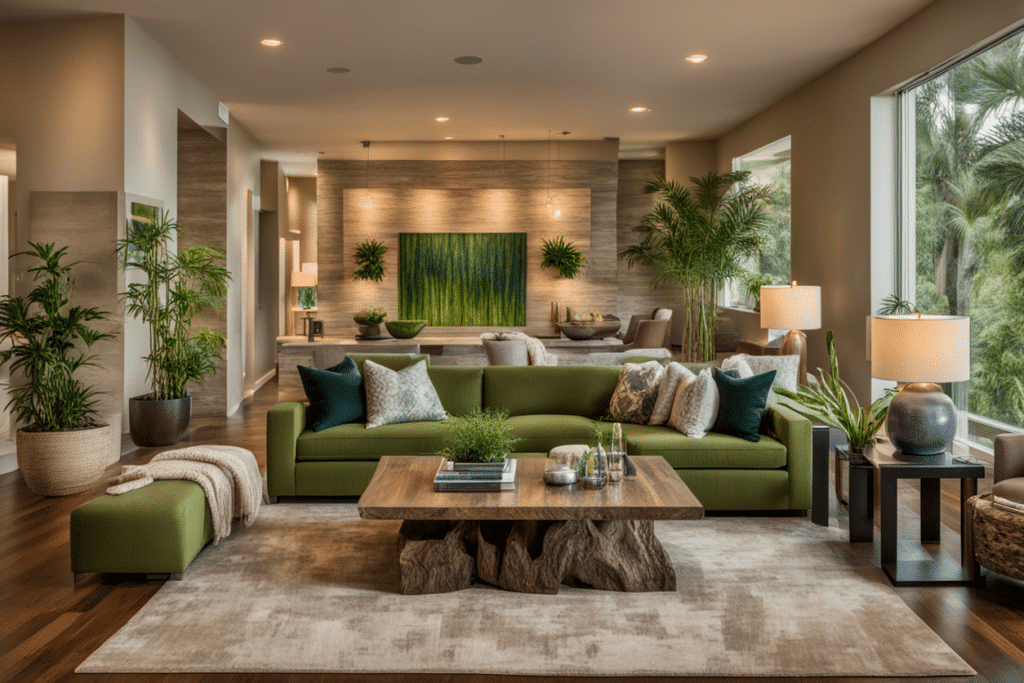 transitional style living room