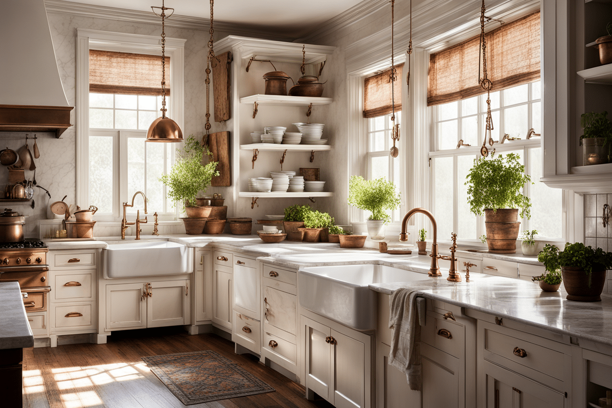 old money style kitchen