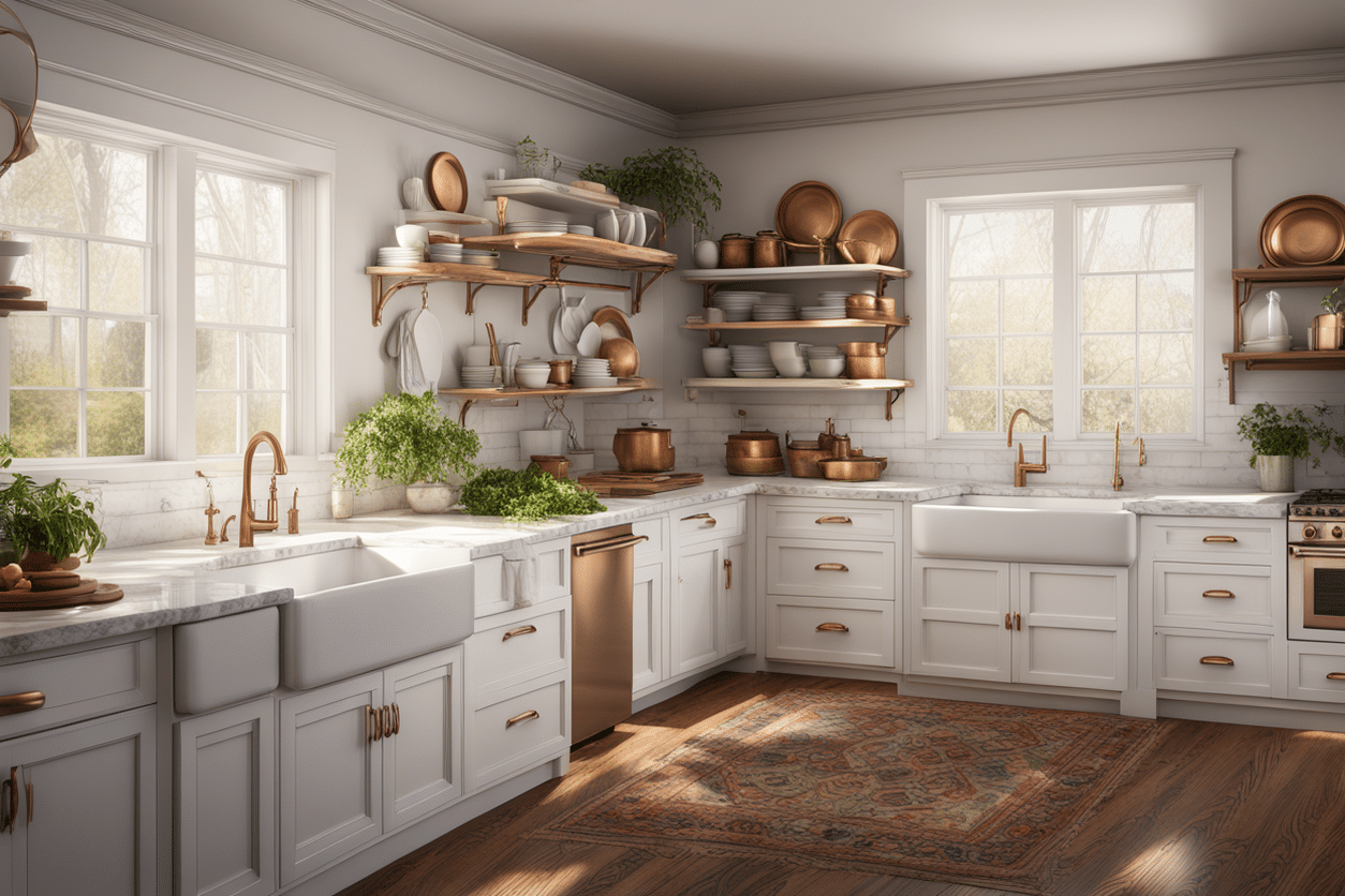 old money style kitchen