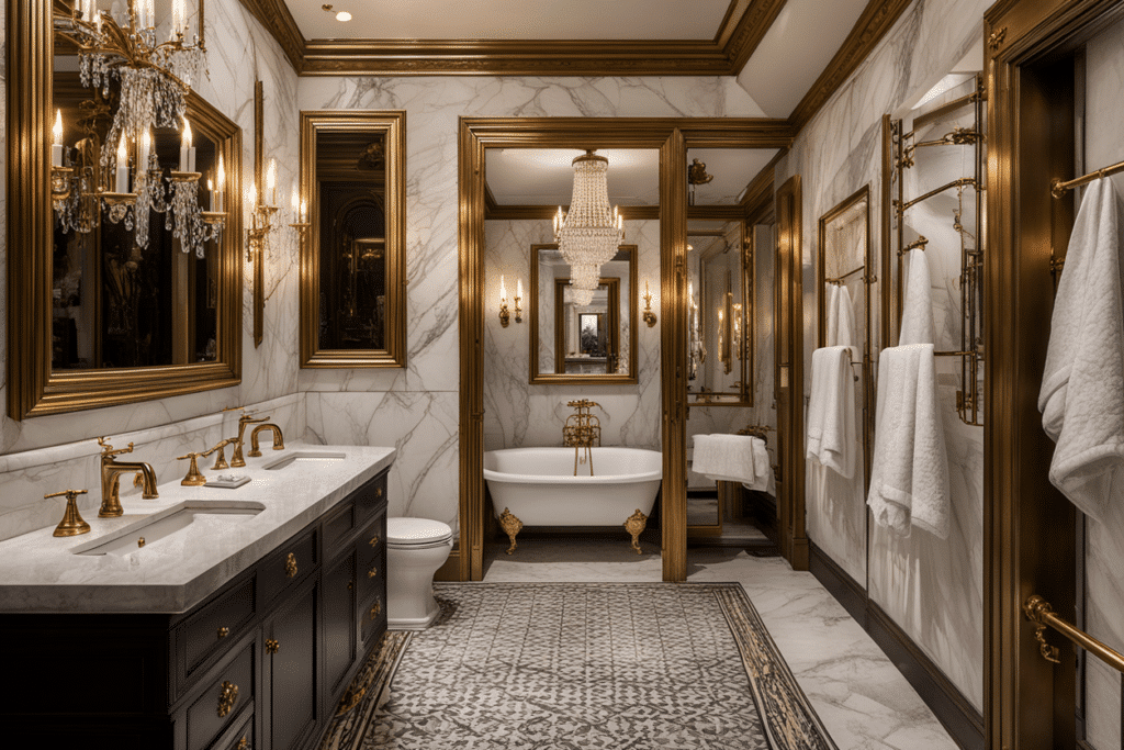 old money style bathroom