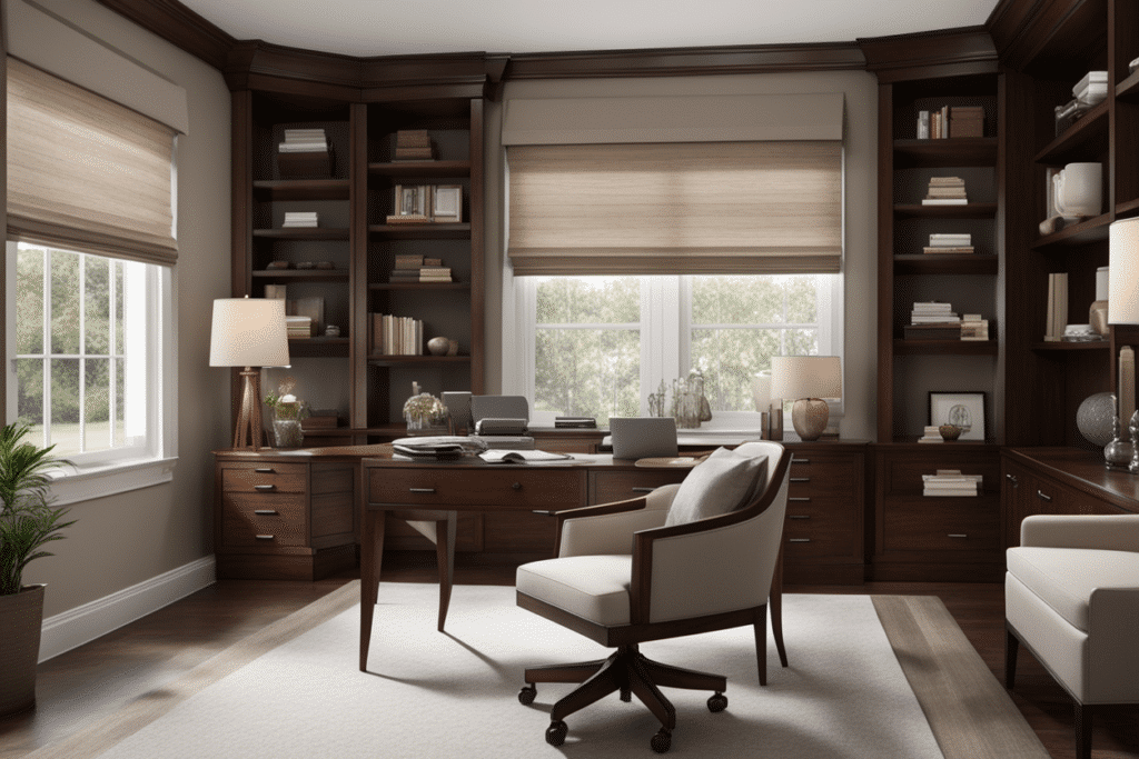 transitional style home office