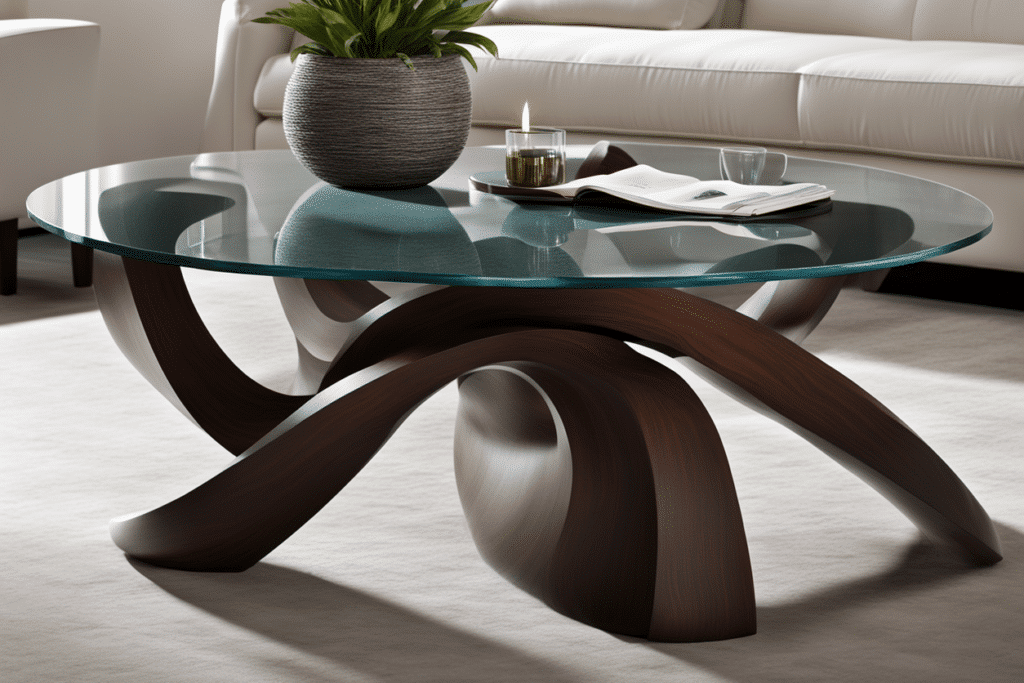 transitional style living room coffee table