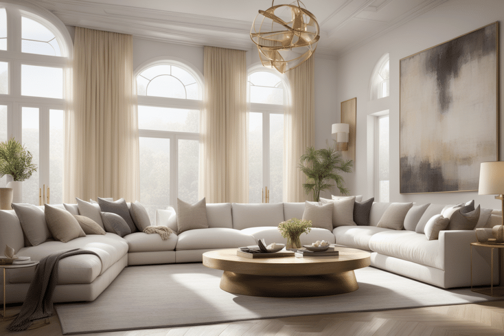 transitional style living room