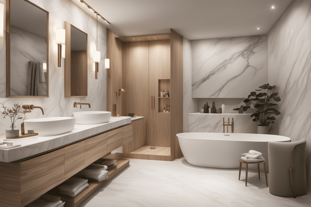 transitional style bathroom